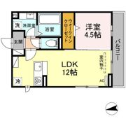 D-square湊町の間取り画像