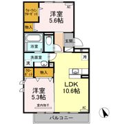アプリコットの間取り画像