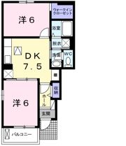 ドエル富里Aの間取り画像