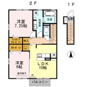 プラティーク湯本 Aの間取り画像