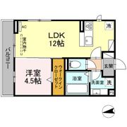 D-square湊町Ⅱの間取り画像