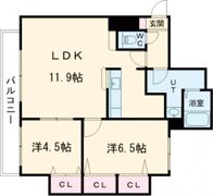 パルティーレ南郷通の間取り画像