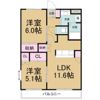 プランドール中平の間取り画像