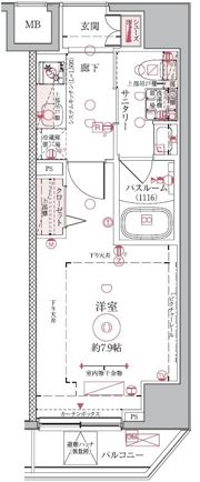 クレヴィスタ押上の間取り画像