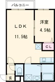 ジリオ鳥栖の間取り画像