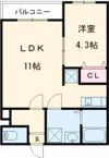ジリオ鳥栖の間取り画像