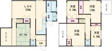 桑名市長島戸建の間取り画像