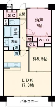 フロイデ川添の間取り画像