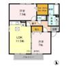 カーサフロレスタの間取り画像