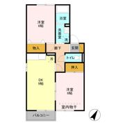 セジュール八千代 Aの間取り画像