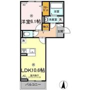 D-room笹沖の間取り画像