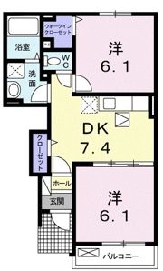 メゾンフランの間取り画像
