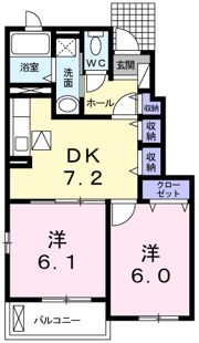 イースト ユーBの間取り画像