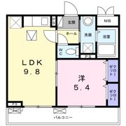 アンソレイエ町屋の間取り画像