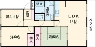 第2日の出ハイツの間取り画像