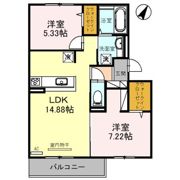 グレース大山崎の間取り画像