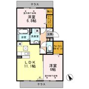 セゾン・クレール Ⅱ棟の間取り画像