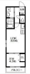 ブランドールO&Mの間取り画像