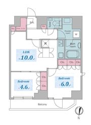 ドゥーエ日暮里の間取り画像