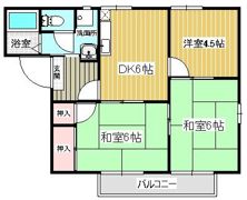 フレグランス香椎参道の間取り画像