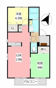エマーユ城南Aの間取り画像