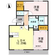 ブロッサム B棟の間取り画像