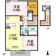 セジュール北野の間取り画像