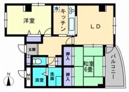 レイクウエストIIの間取り画像