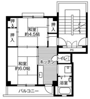 ビレッジハウス大島1号棟の間取り画像