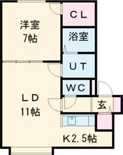 シルキー菊水の間取り画像