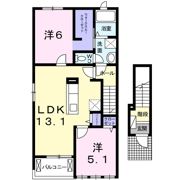エンブレイス 今川Bの間取り画像