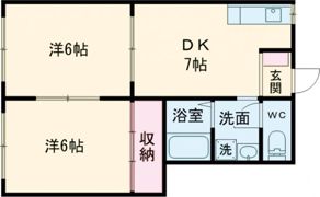 フラワーコーポRの間取り画像