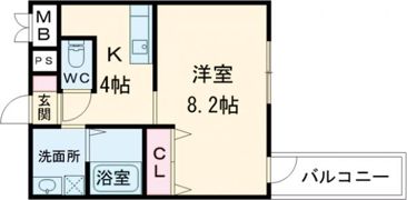 セレナーデ東雲本町の間取り画像