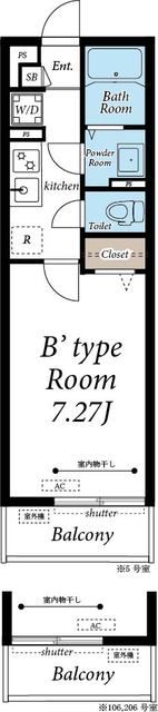 グレイス幕張Ⅰの間取り画像