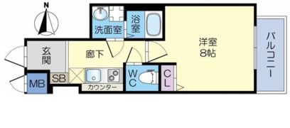 カミオン別院の間取り画像