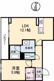 ベレオ北方の間取り画像