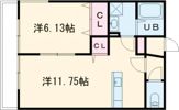 マリアージュ西牟田Bの間取り画像