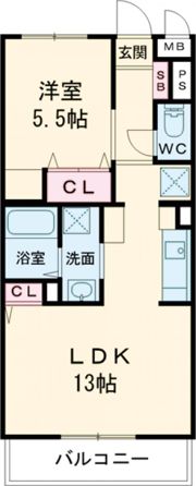 レジデンスガーデンの間取り画像