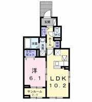 アリウム Bの間取り画像