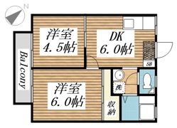 サンハイツの間取り画像