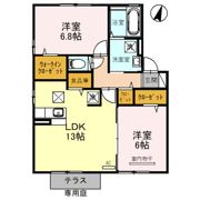 ビーノ Ⅱの間取り画像