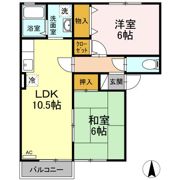 フローラKの間取り画像
