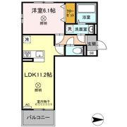 クレールD棟の間取り画像