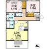 Grand-room衣山の間取り画像