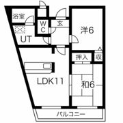 JSC岸和田の間取り画像