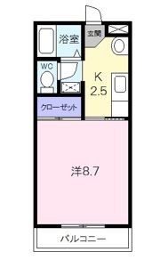 ロイヤルハートピア郷津Bの間取り画像