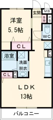 レジデンスガーデンの間取り画像