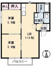 エスペランサ A棟 B棟の間取り画像