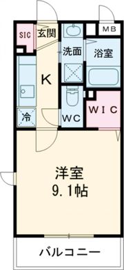 メゾンモンマルトル江場の間取り画像