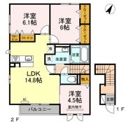 エクセレント東山の間取り画像